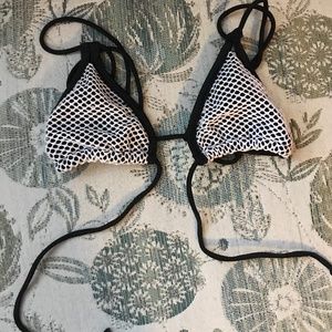 Micro Bikini Top with front tie - Size Large (fits small)